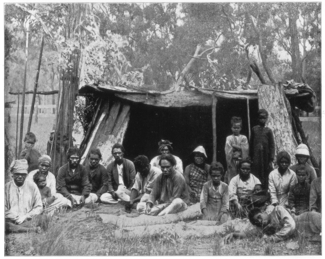Australian Queenslandin alkuperäisasukkaat 1800-luvun lopulla tekijältä John L. Stoddard