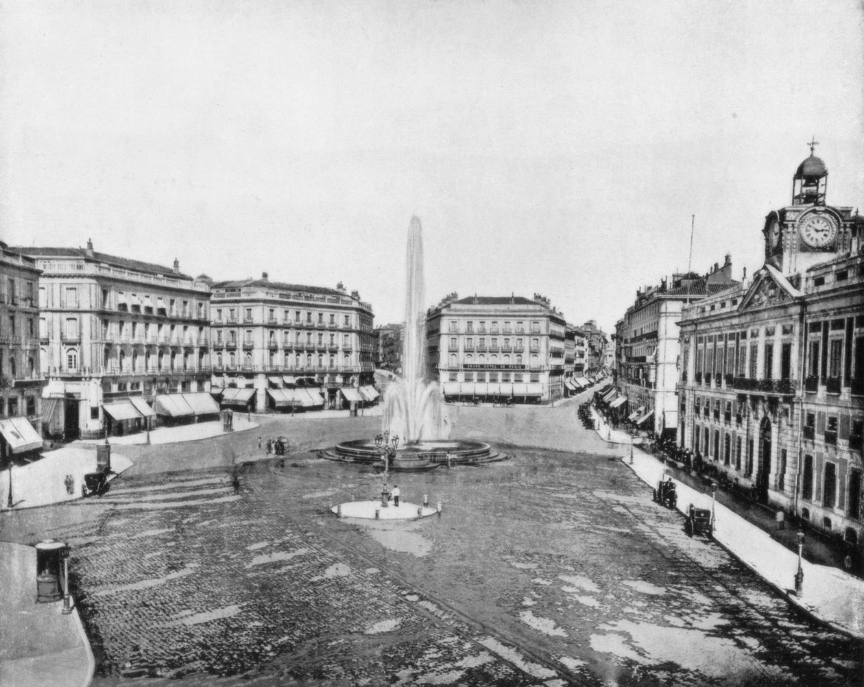 Puerta Del Sol, Madrid, Espanja, 1800-luvun loppu tekijältä John L. Stoddard