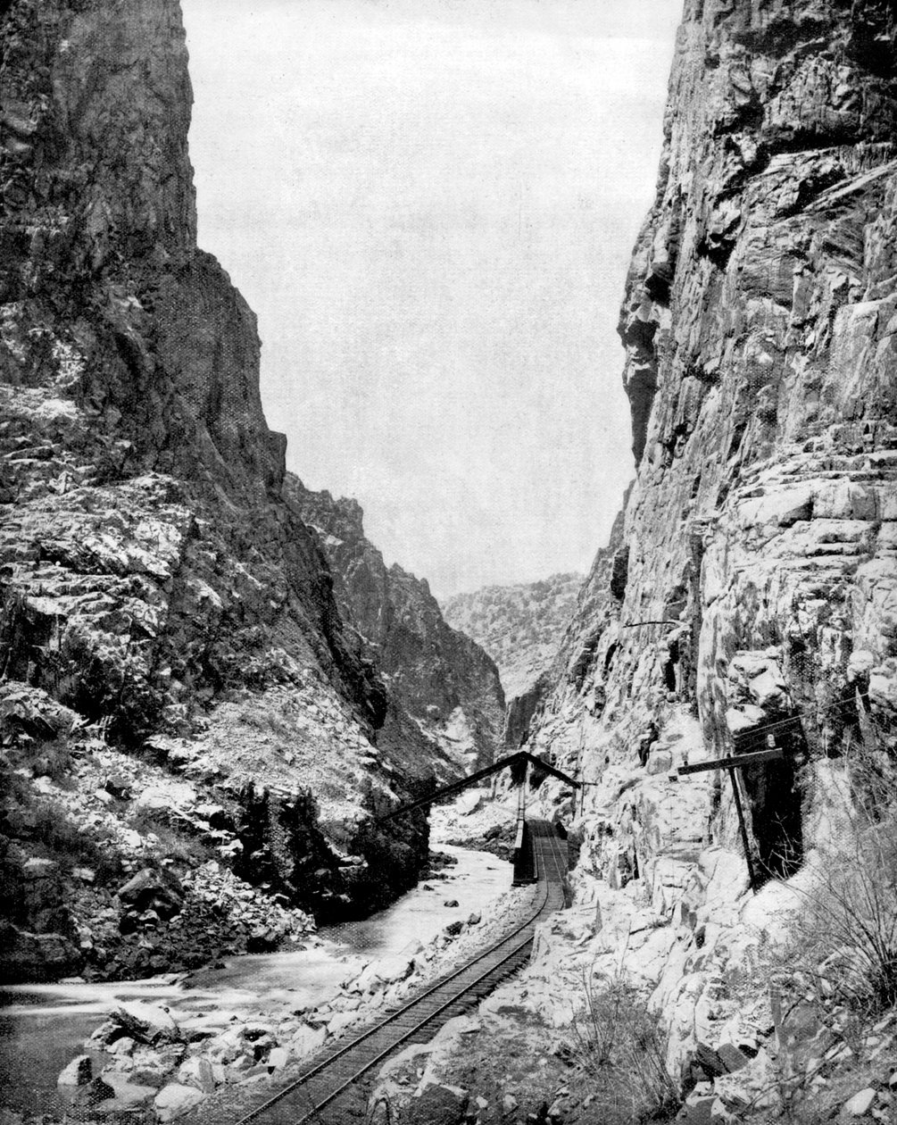 Royal Gorge, Colorado, Yhdysvallat, 1893. tekijältä John L. Stoddard