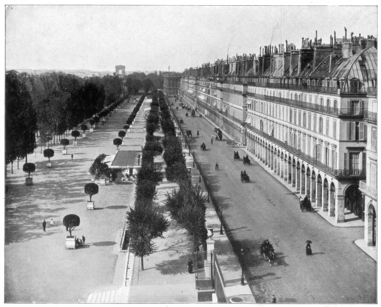 Rue de Rivoli, Pariisi, 1800-luvun loppu tekijältä John L. Stoddard
