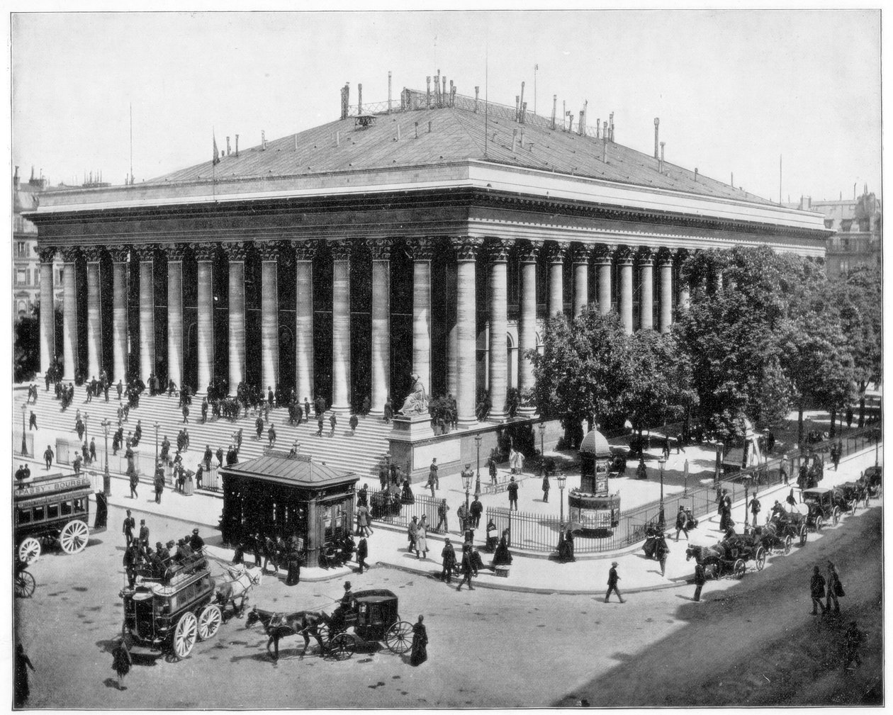 The Bourse, Pariisi, 1800-luvun loppu. tekijältä John L. Stoddard