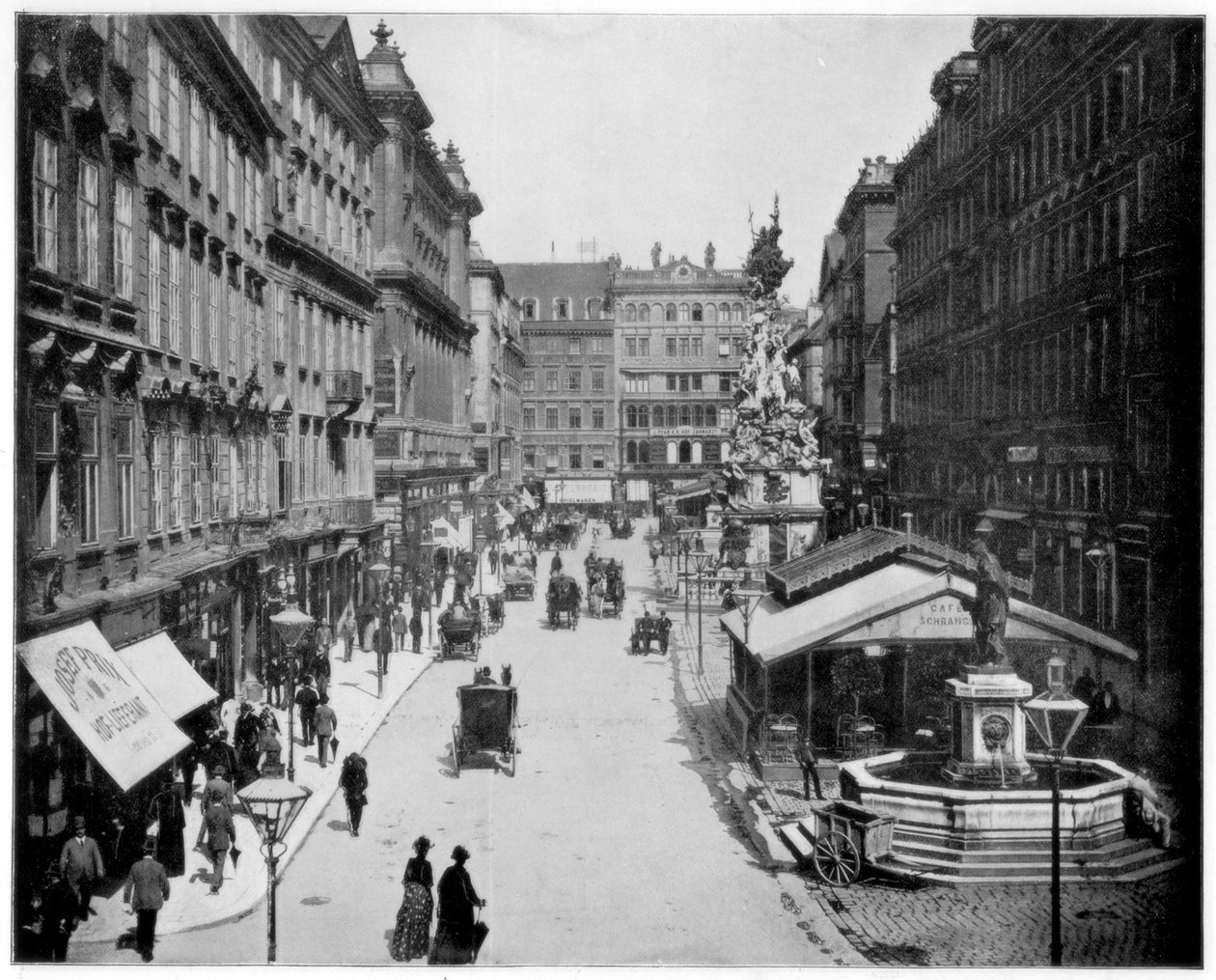 Graben, Wien, 1800-luvun loppu tekijältä John L. Stoddard