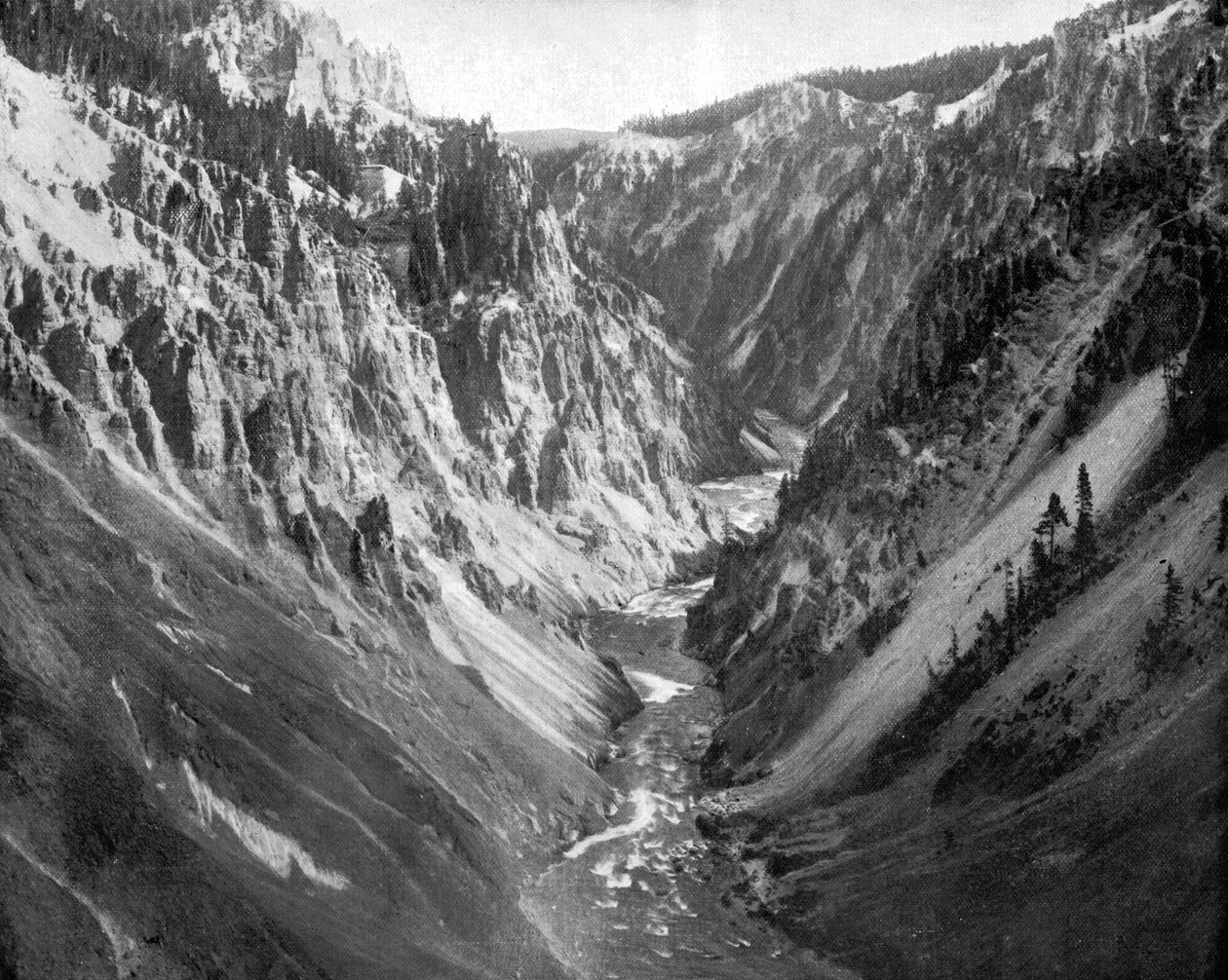 Grand Canyon, Yellowstonen kansallispuisto, USA, 1893. tekijältä John L. Stoddard
