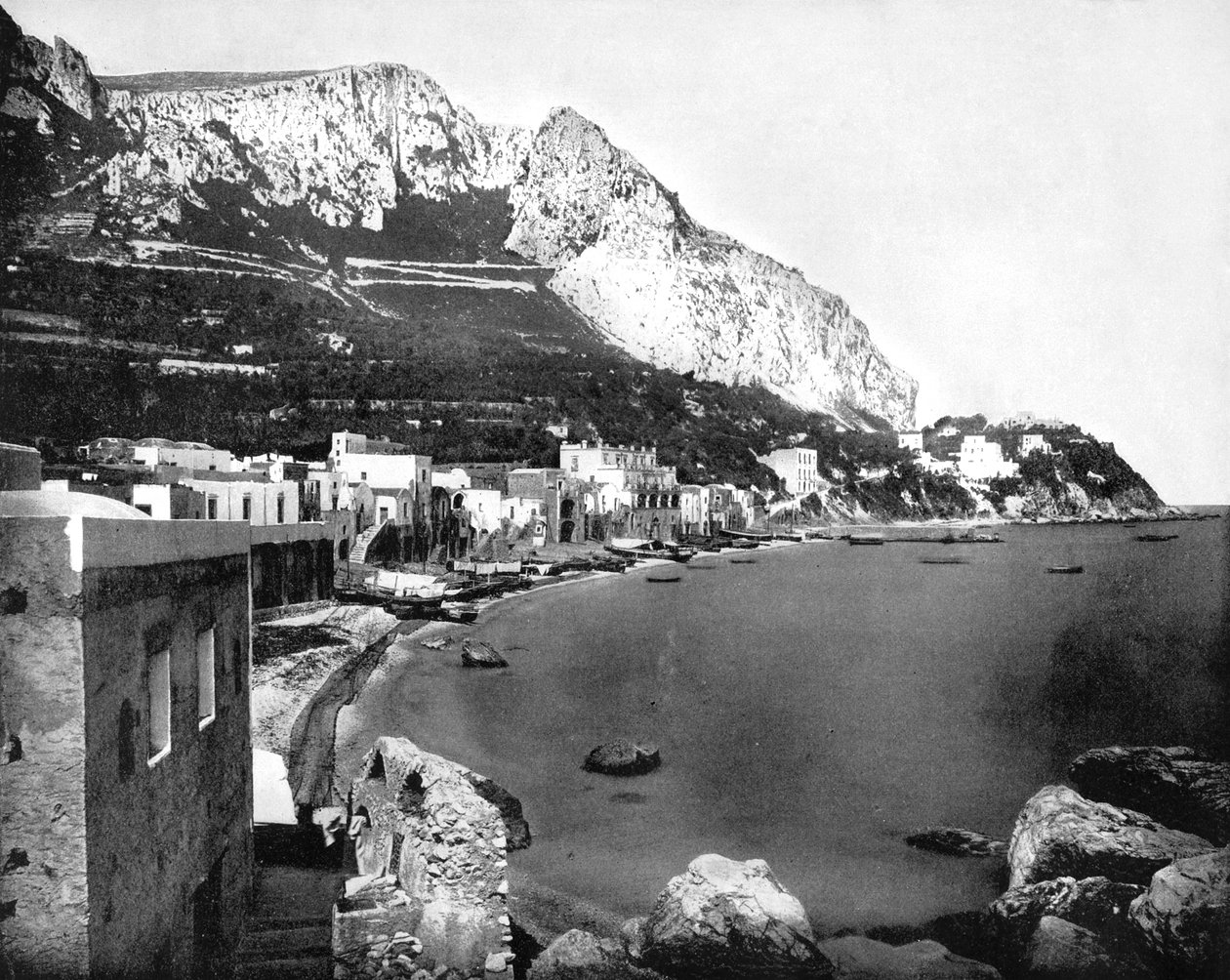 Marina, Capri, Italia, 1893. tekijältä John L. Stoddard