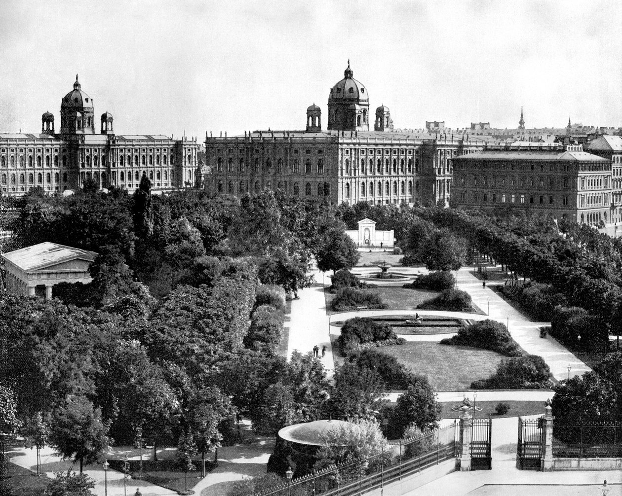 Volksgarten ja Theseum, Wien, Itävalta, 1893 tekijältä John L. Stoddard
