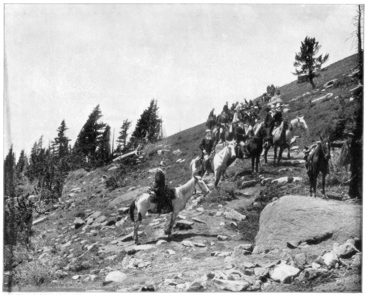 Windy Point, Pikes Peak, Colorado, 1800-luvun loppu. tekijältä John L. Stoddard