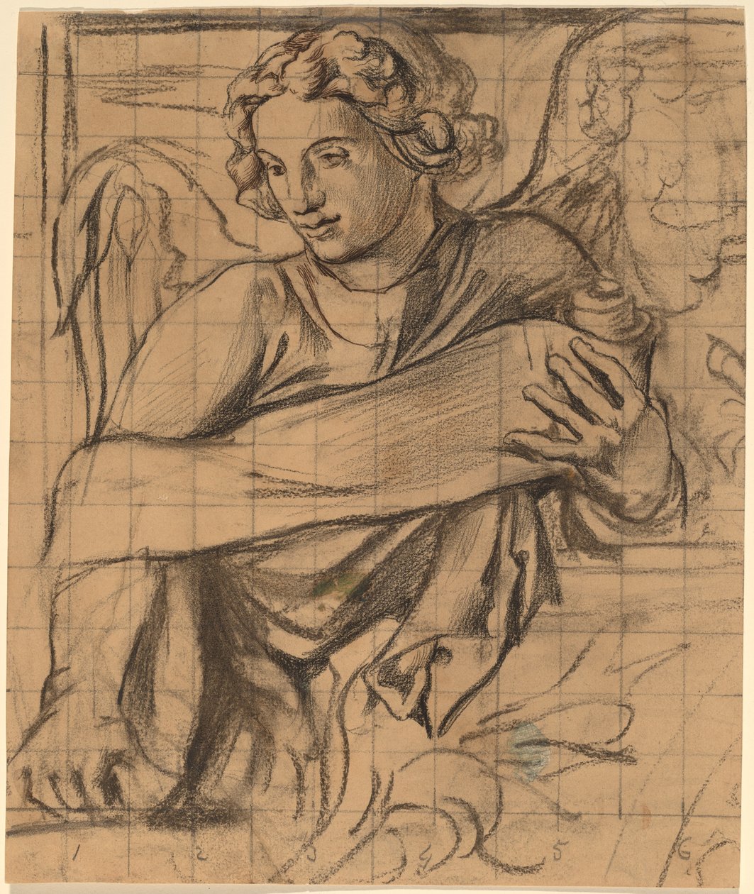 Angel - Kolminaisuuden kirkon seinämaalaus tekijältä John La Farge