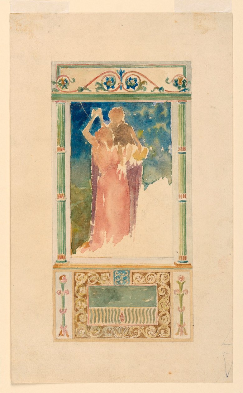 Suunnittelu muistomerkki-ikkunaan tekijältä John La Farge