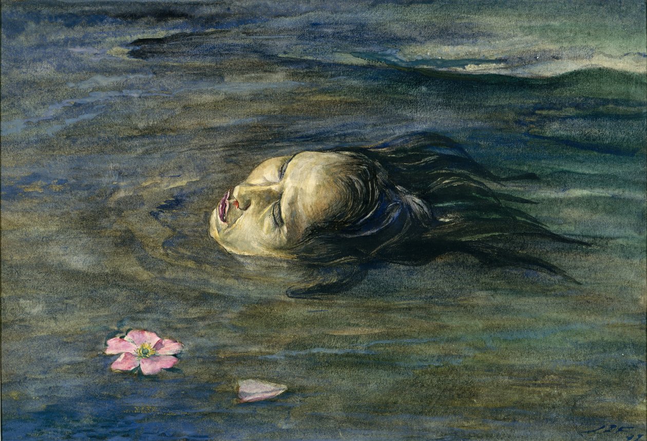 Outo asia Pikku Kiosai Saw in the River, 1897. tekijältä John La Farge