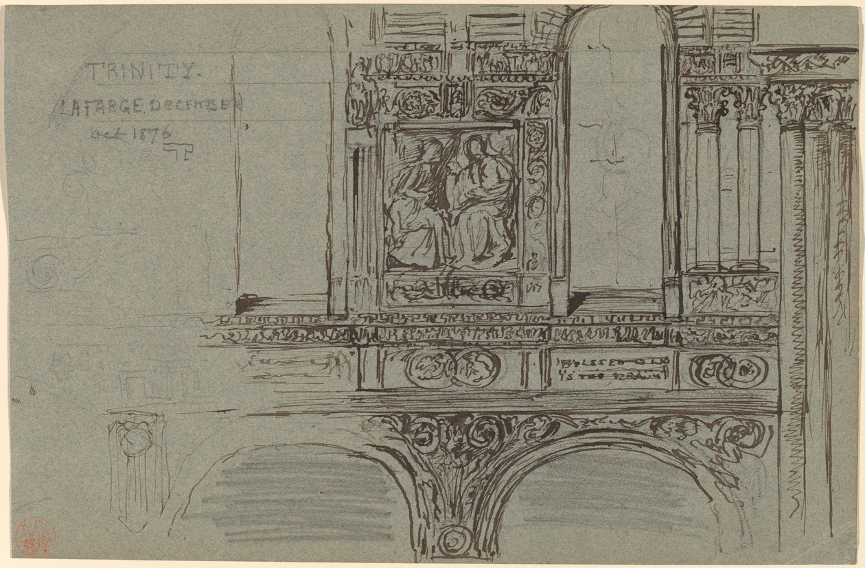 Trinity Church, Boston (laivo) - Mural Study tekijältä John La Farge