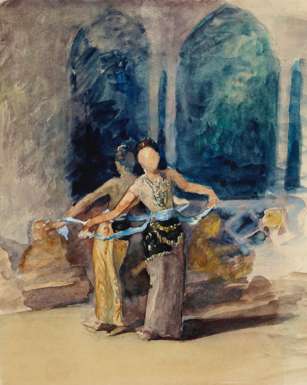 Village Dancing Girls Garoetissa Preanger Regencyssä, Javassa tekijältä John La Farge