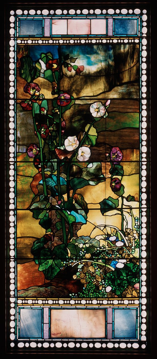Hollyhocks tekijältä John La Farge or Lafarge