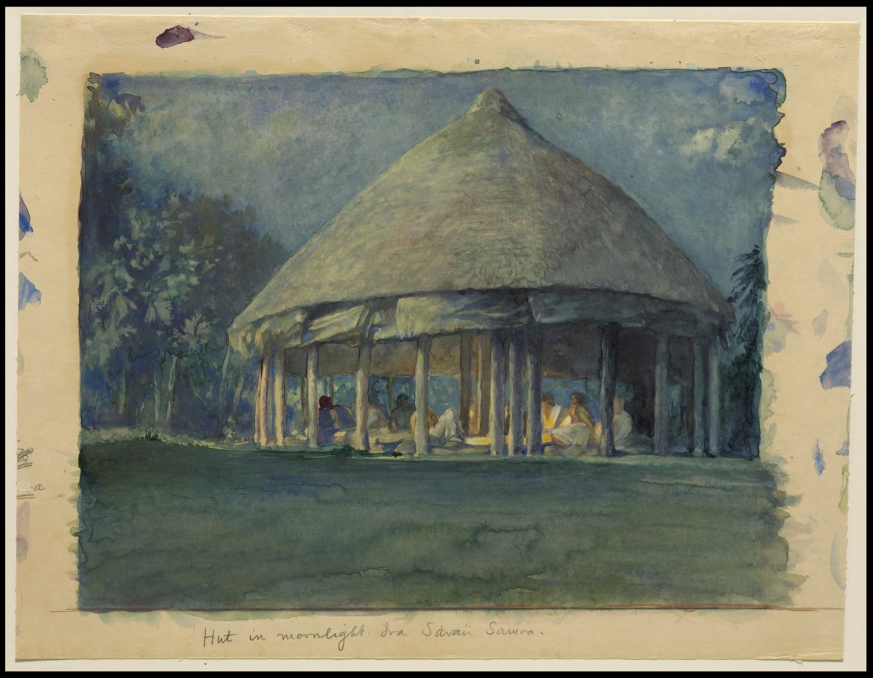 Hut in Moonlight, Eva, Sawai, lokakuu 190, 190 tekijältä John La Farge or Lafarge