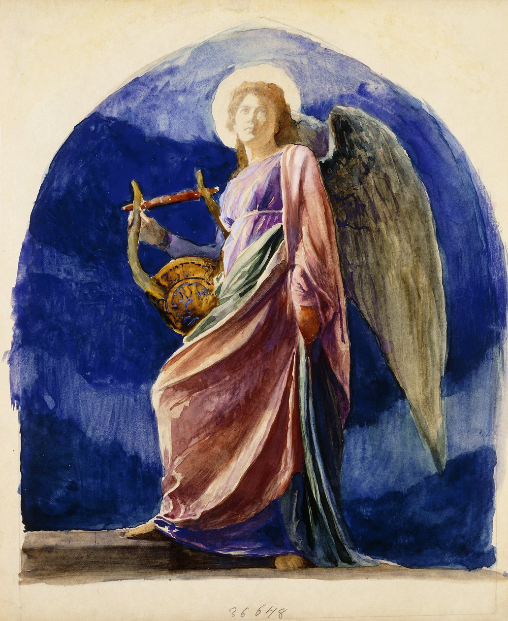 Harpisti, 1897 tekijältä John La Farge or Lafarge