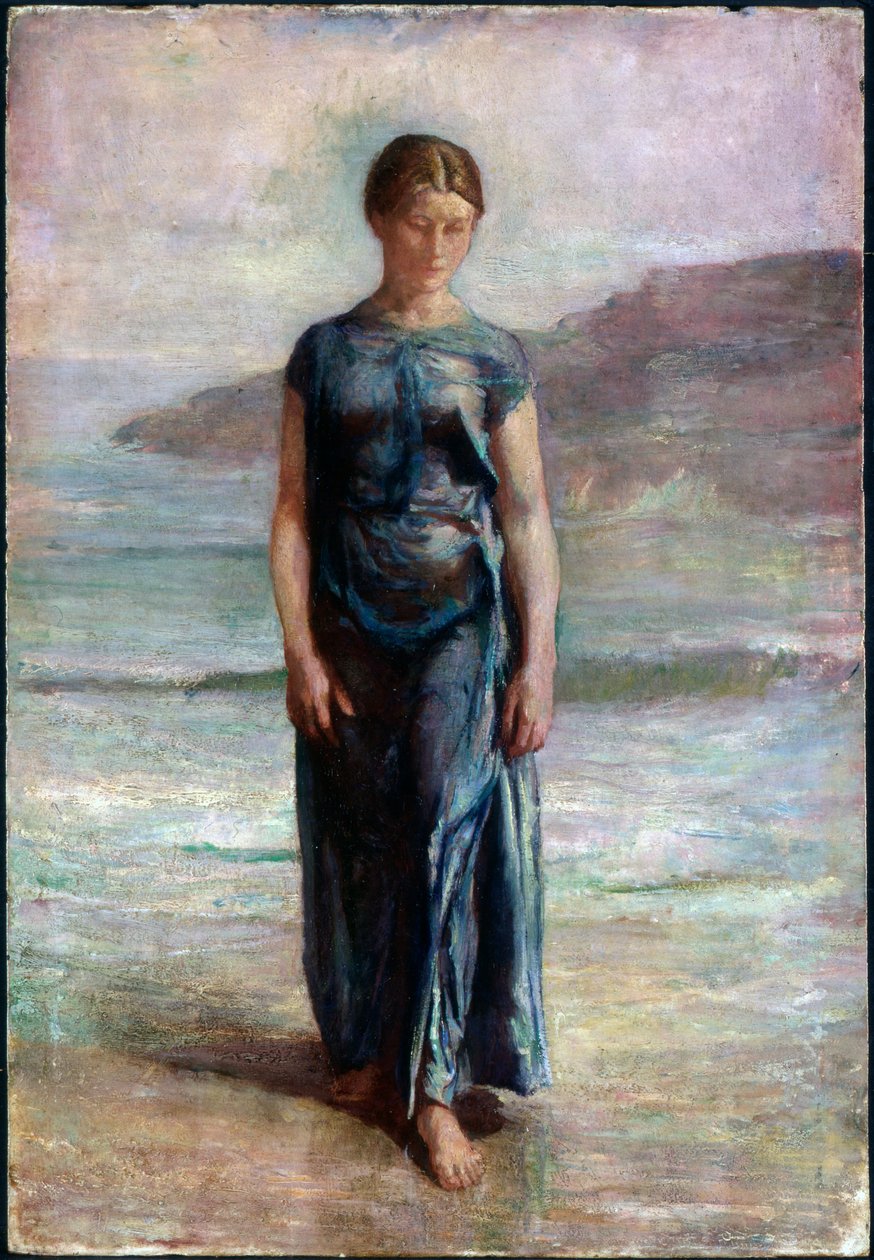 Nainen uimassa tekijältä John La Farge or Lafarge