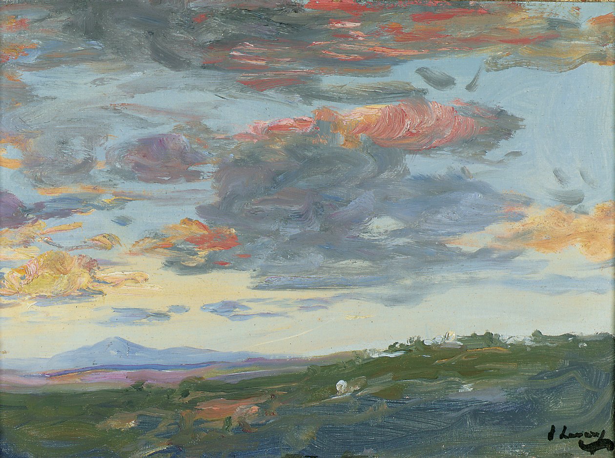 Ilta, Tanger (öljy kankaalle) tekijältä John Lavery