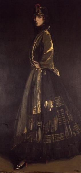 Pähkinäpensas mustassa ja kultaisessa (öljy kankaalle) tekijältä John Lavery