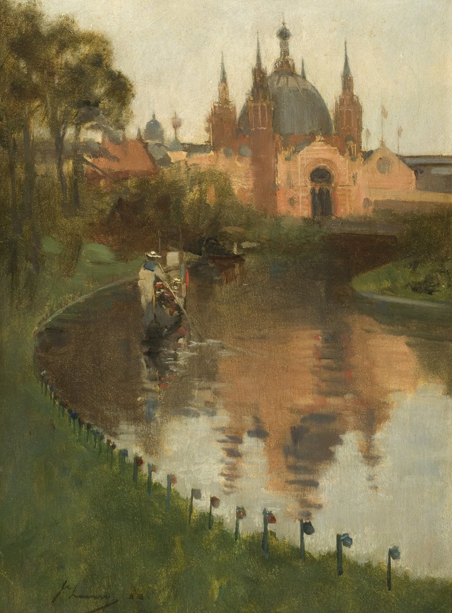 Kelvingrove, Näkymä joelta, 1888 tekijältä John Lavery