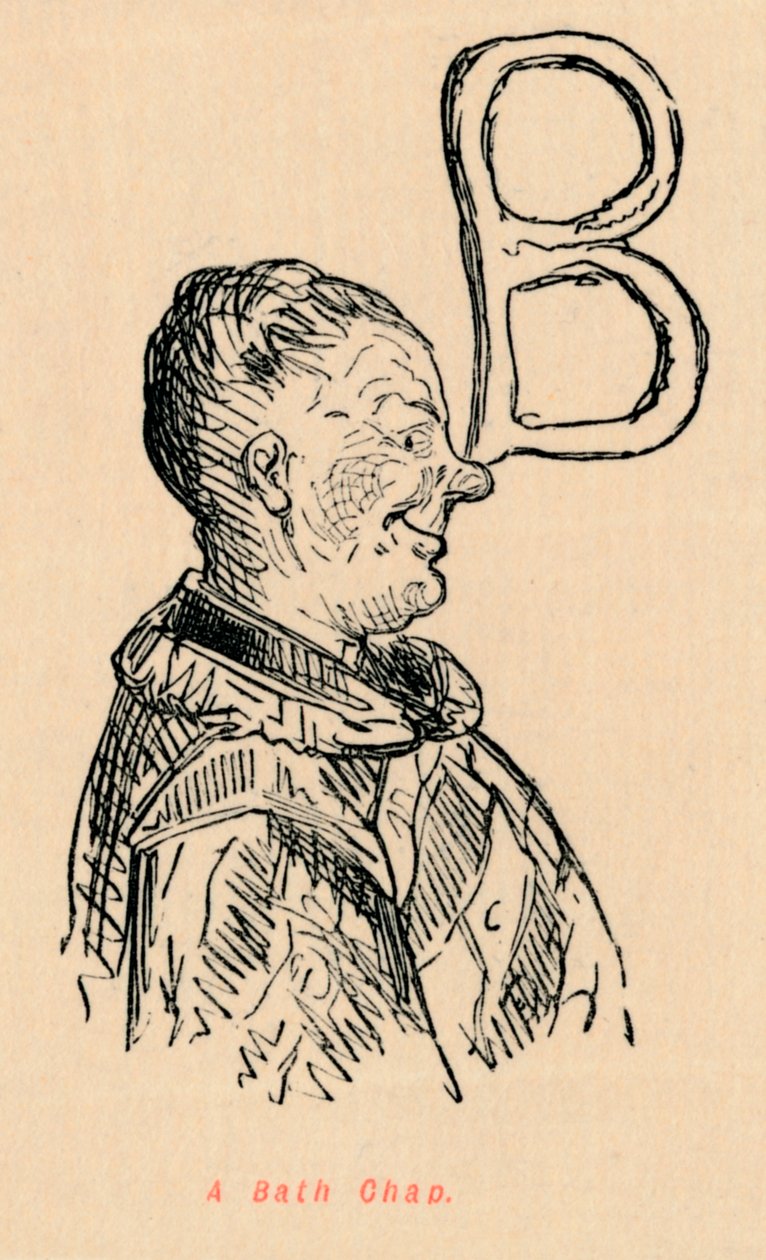 A Bath Chap, c1860, c1860 tekijältä John Leech