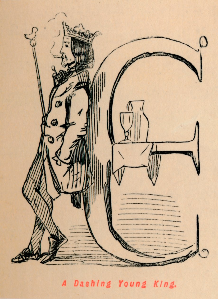 Reipas nuori kuningas, c1860, c1860 tekijältä John Leech