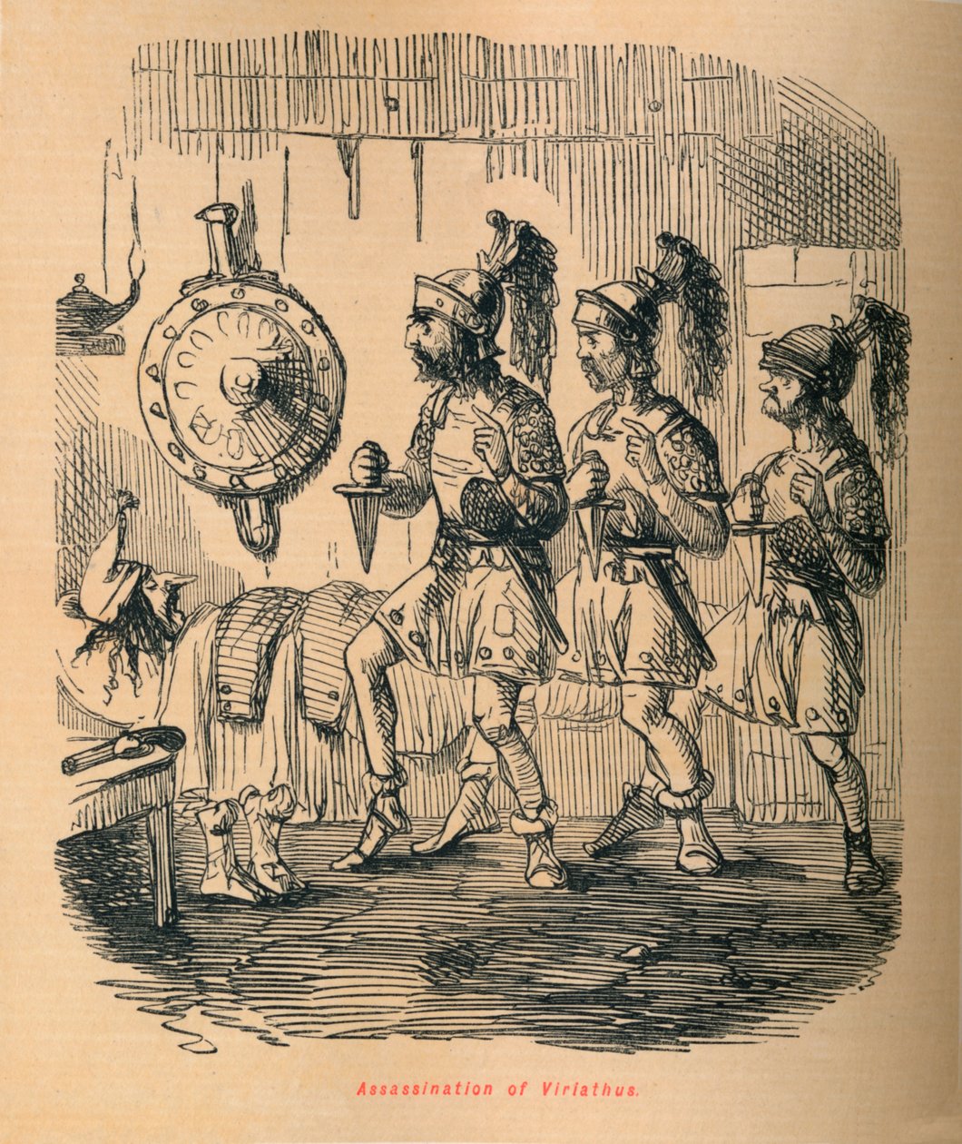 Viriathuksen salamurha, 1852 tekijältä John Leech