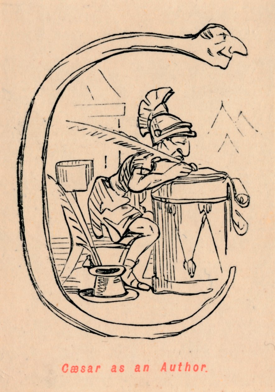 Caesar kirjailijana, 1852 tekijältä John Leech