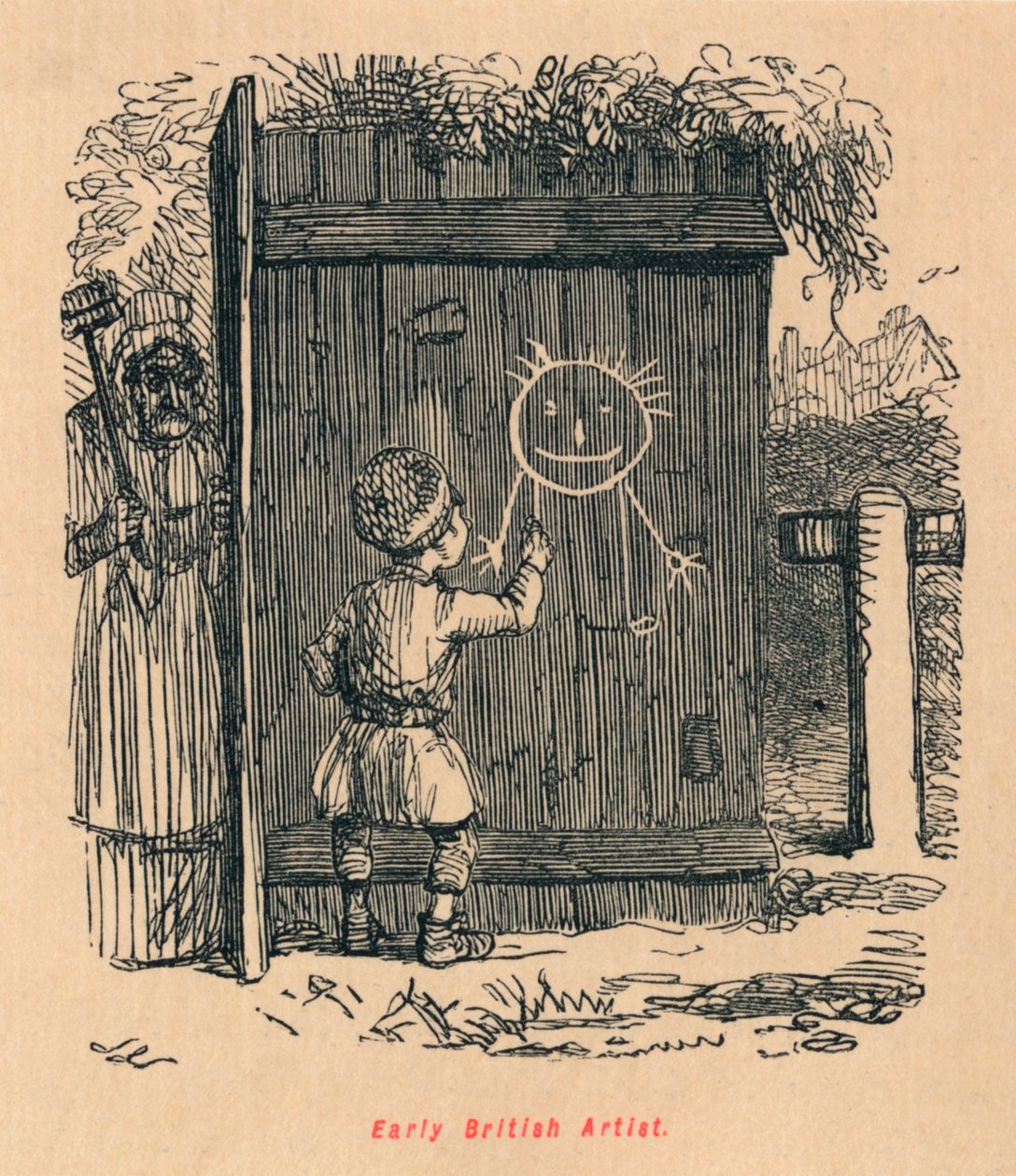 Varhainen brittiläinen taiteilija, c1860, c1860 tekijältä John Leech
