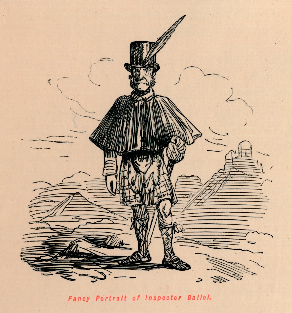 Tarkastaja Balioin hieno muotokuva, c1860, c1860 tekijältä John Leech