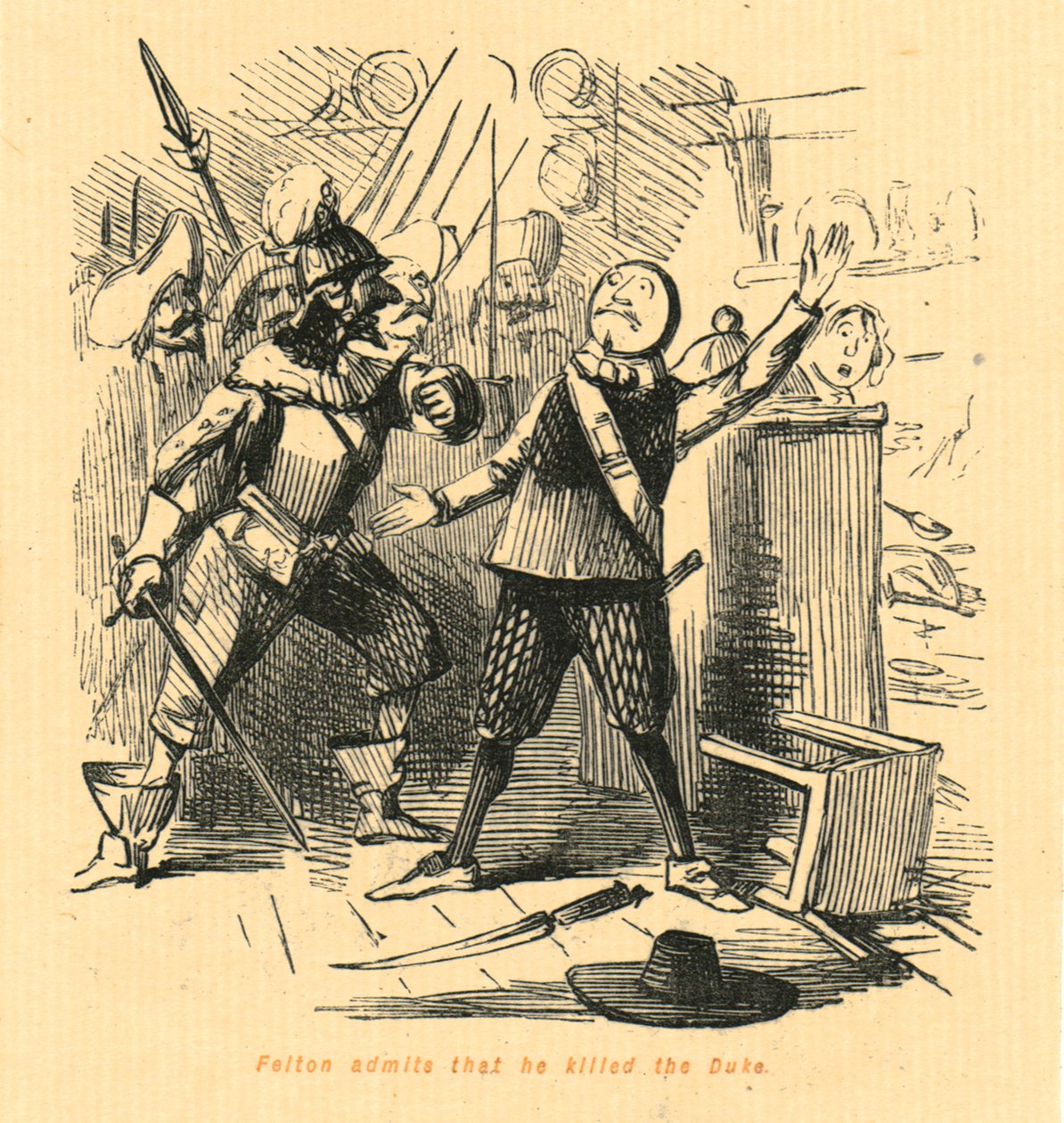 Felton myöntää tappaneensa herttuan vuonna 1897. tekijältä John Leech