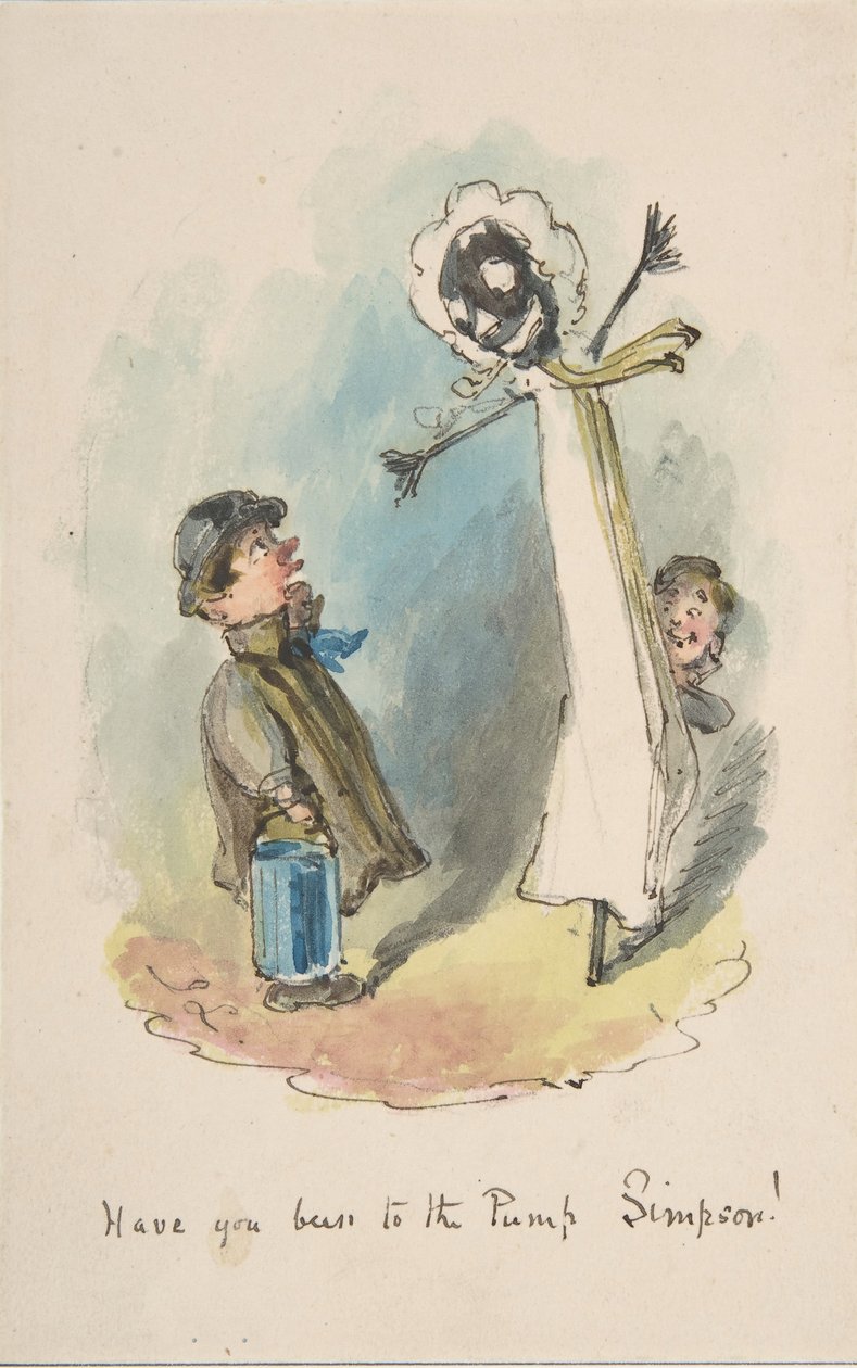 Oletko käynyt pumpulla, Simpson, 1837-64. tekijältä John Leech