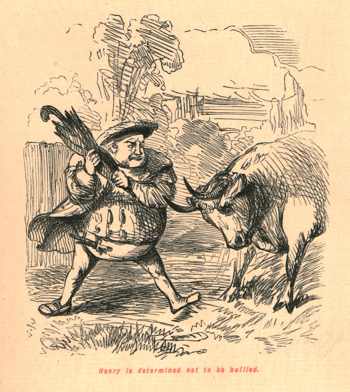 Henry on päättänyt olla kiusaamatta, 1897. tekijältä John Leech