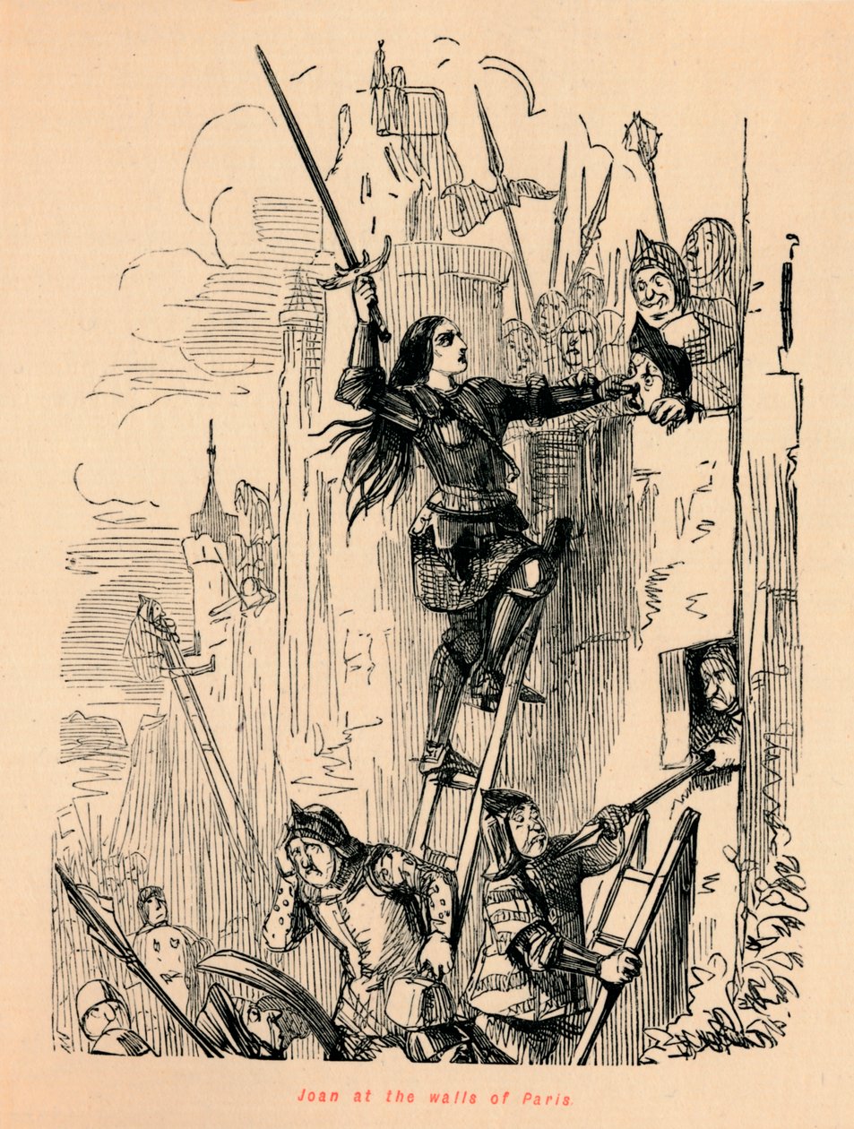 Joan Pariisin muureilla, tekijältä John Leech