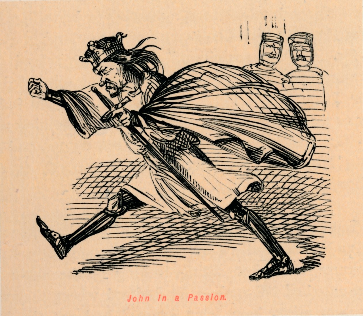 John in a Passion, c1860, c1860 tekijältä John Leech