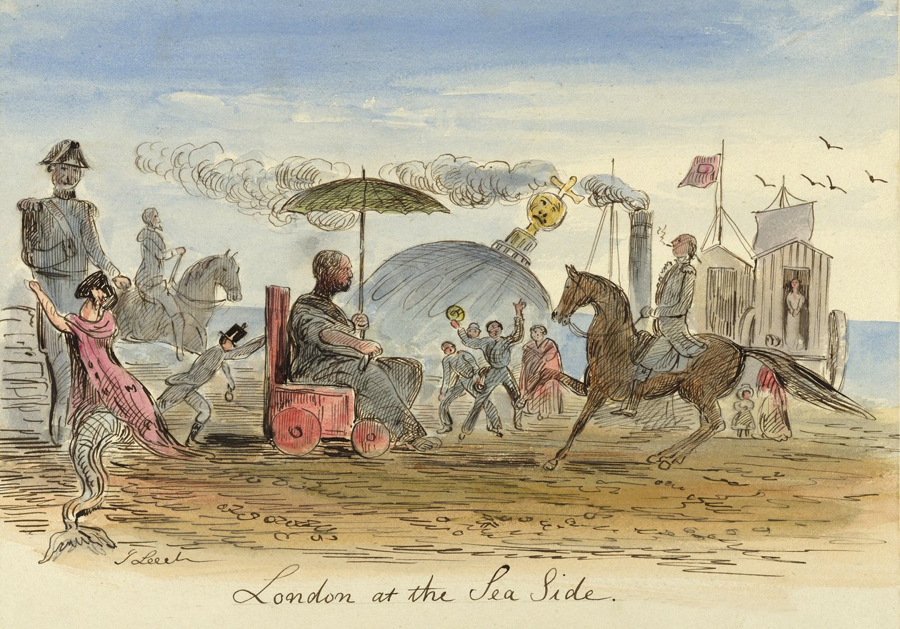 London at the Sea Side, pub.1844 tekijältä John Leech