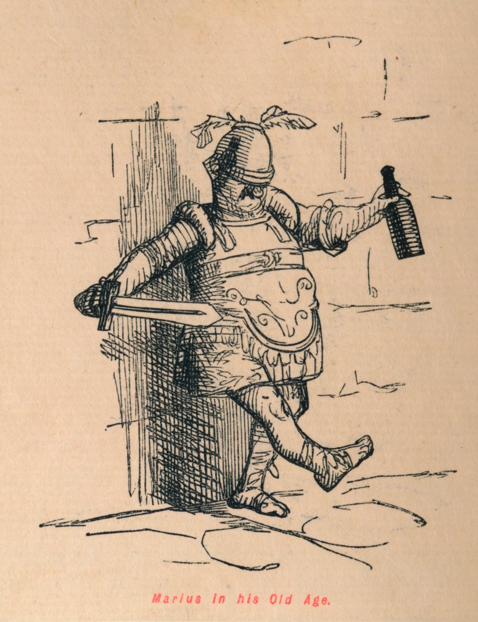 Marius vanhuudessaan, 1852 tekijältä John Leech
