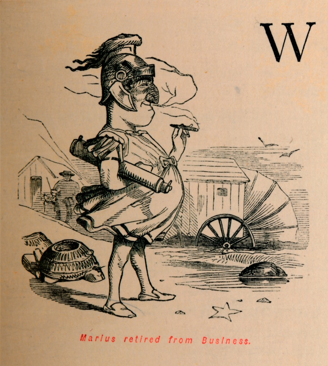 Marius jäi eläkkeelle liiketoiminnasta vuonna 1852 tekijältä John Leech