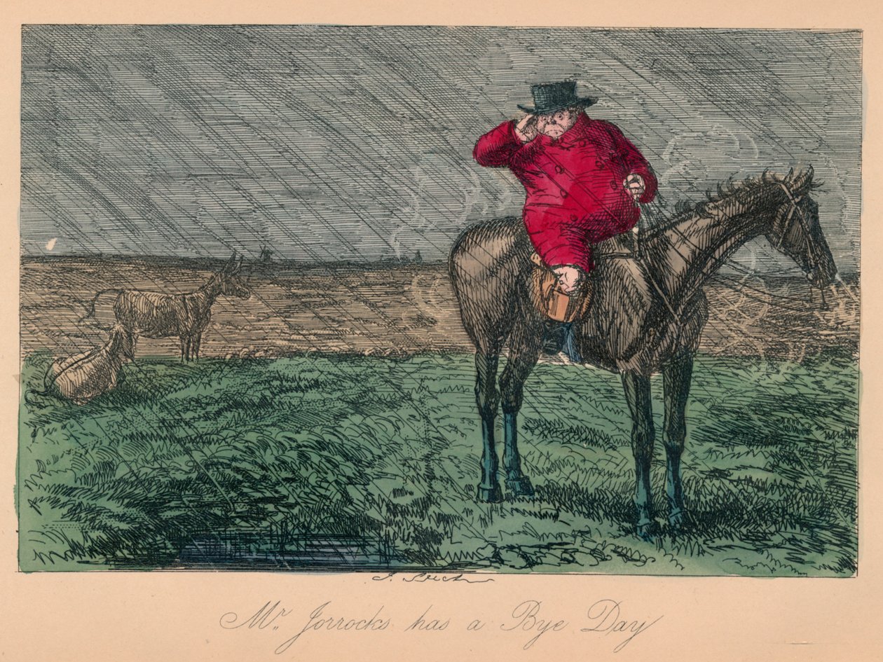 Mr. Jorrocksilla on heinäpäivä, 1854 tekijältä John Leech