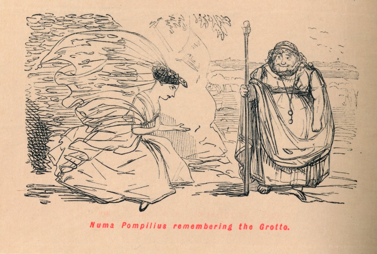 Numa Pompilius muistelee luolaa, 1852 tekijältä John Leech