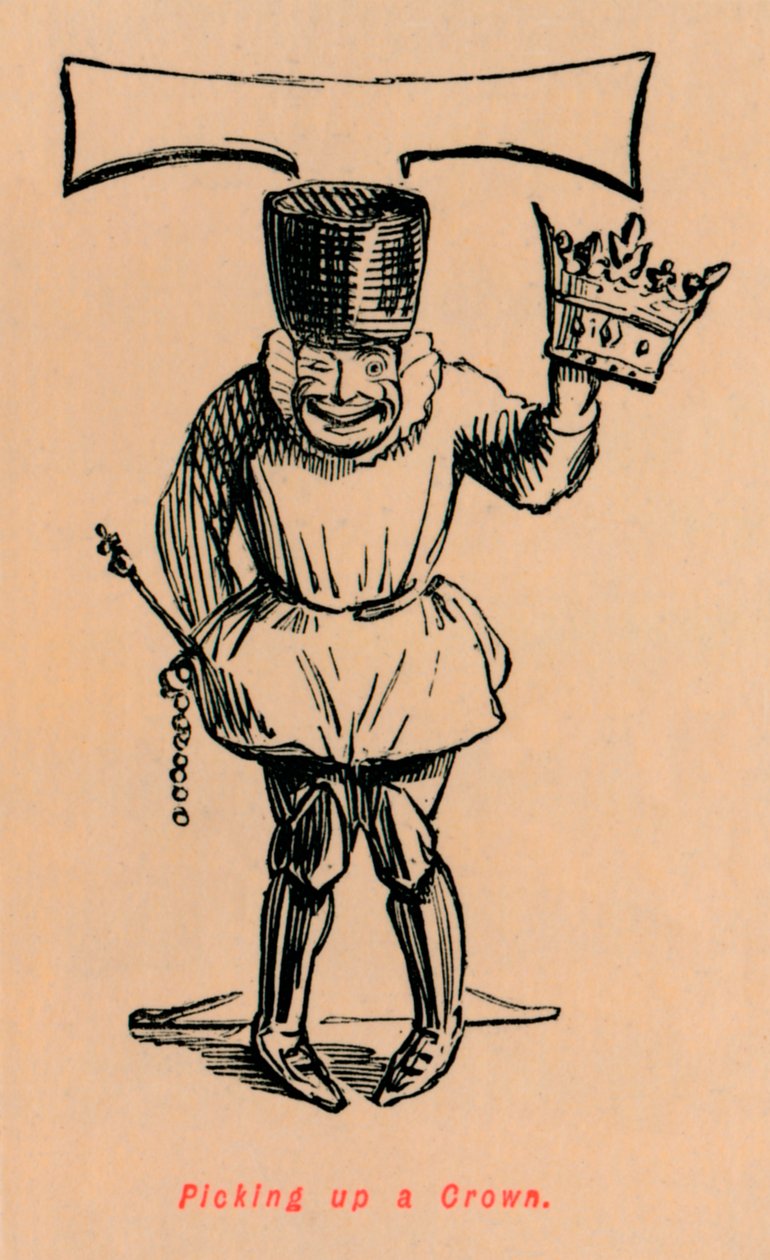 Kruunun poimiminen, c1860, c1860 tekijältä John Leech