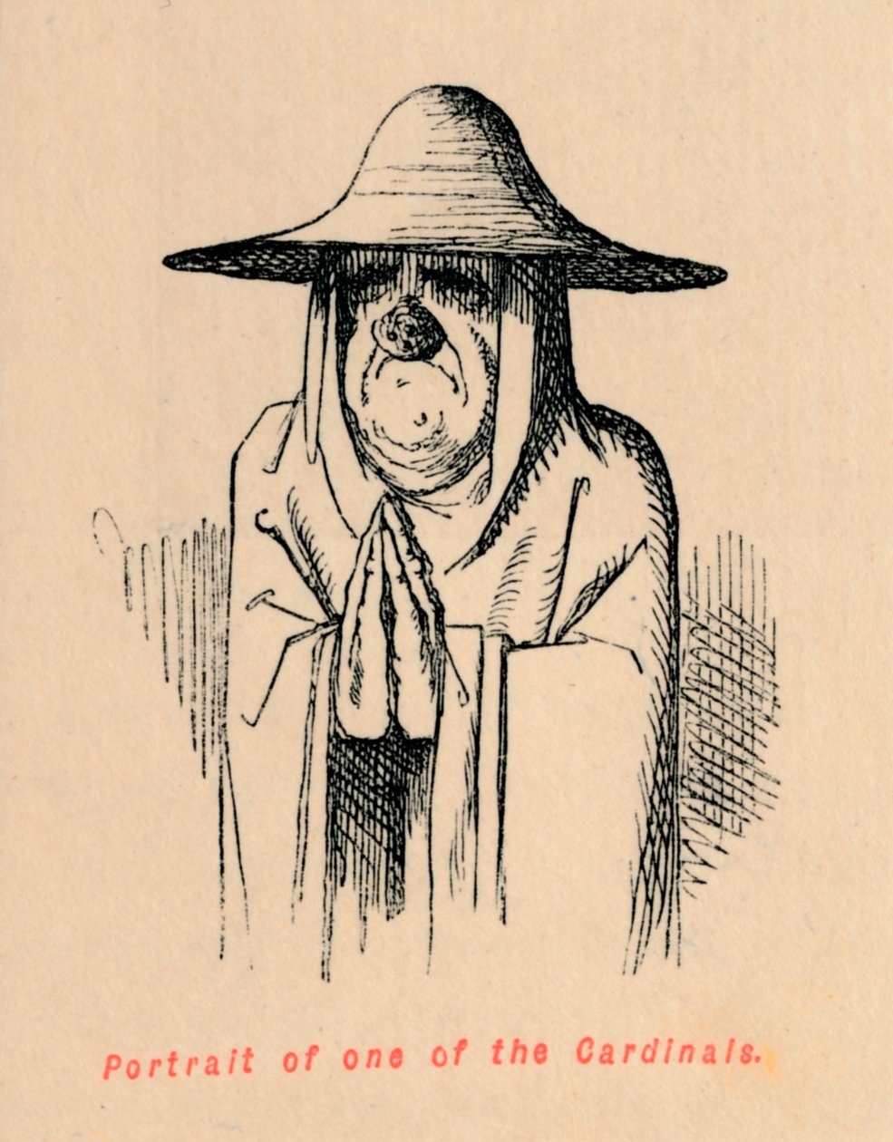 Muotokuva yhdestä kardinaalista, c1860, c1860 tekijältä John Leech