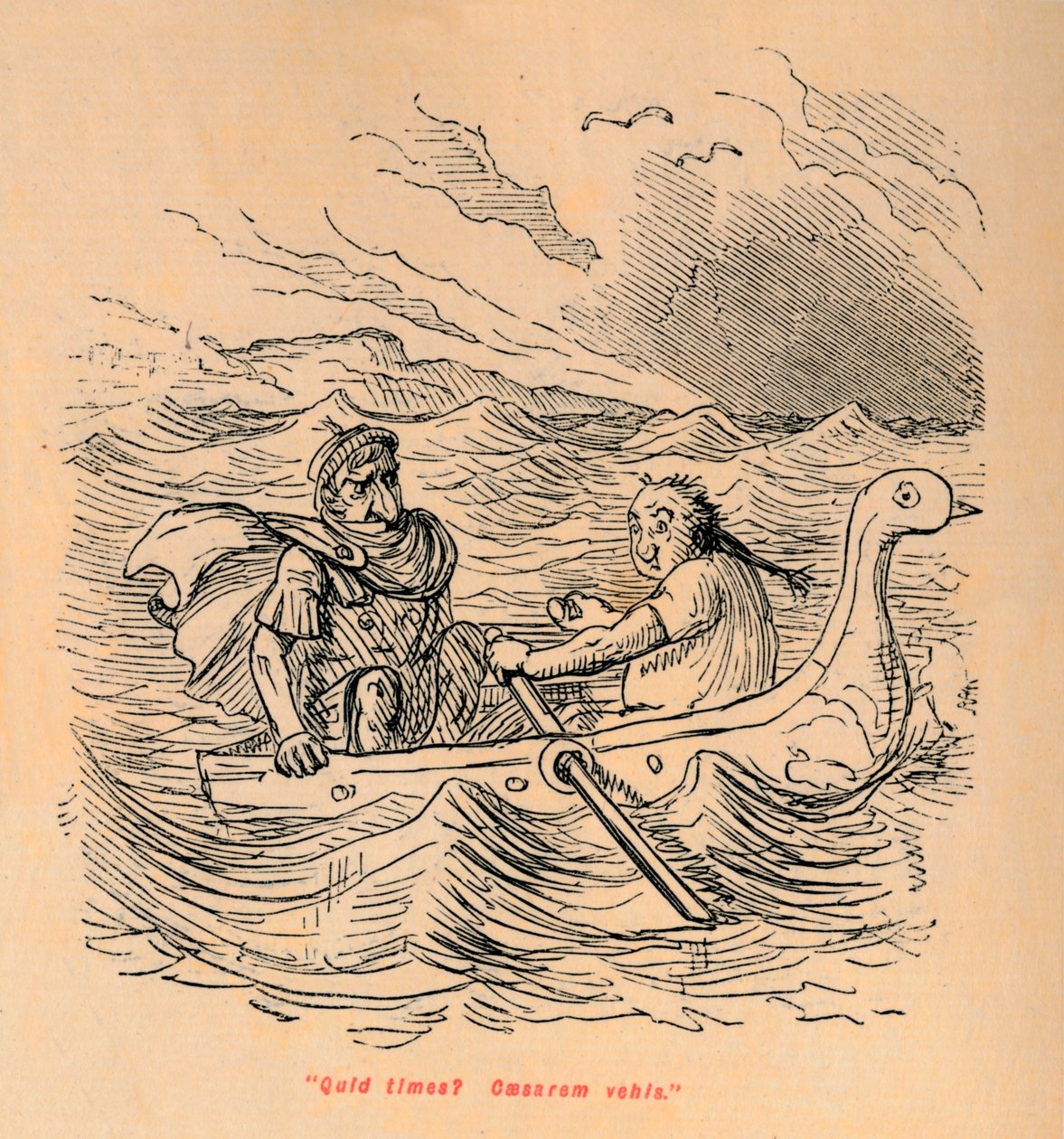 Miksi pelkäät ratsastaa Caesarilla, 1852 tekijältä John Leech