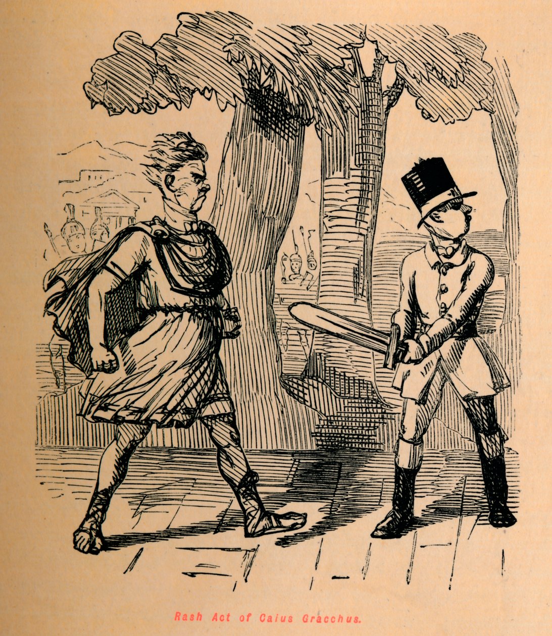 Gaius Gracchuksen rash Act, 1852 tekijältä John Leech