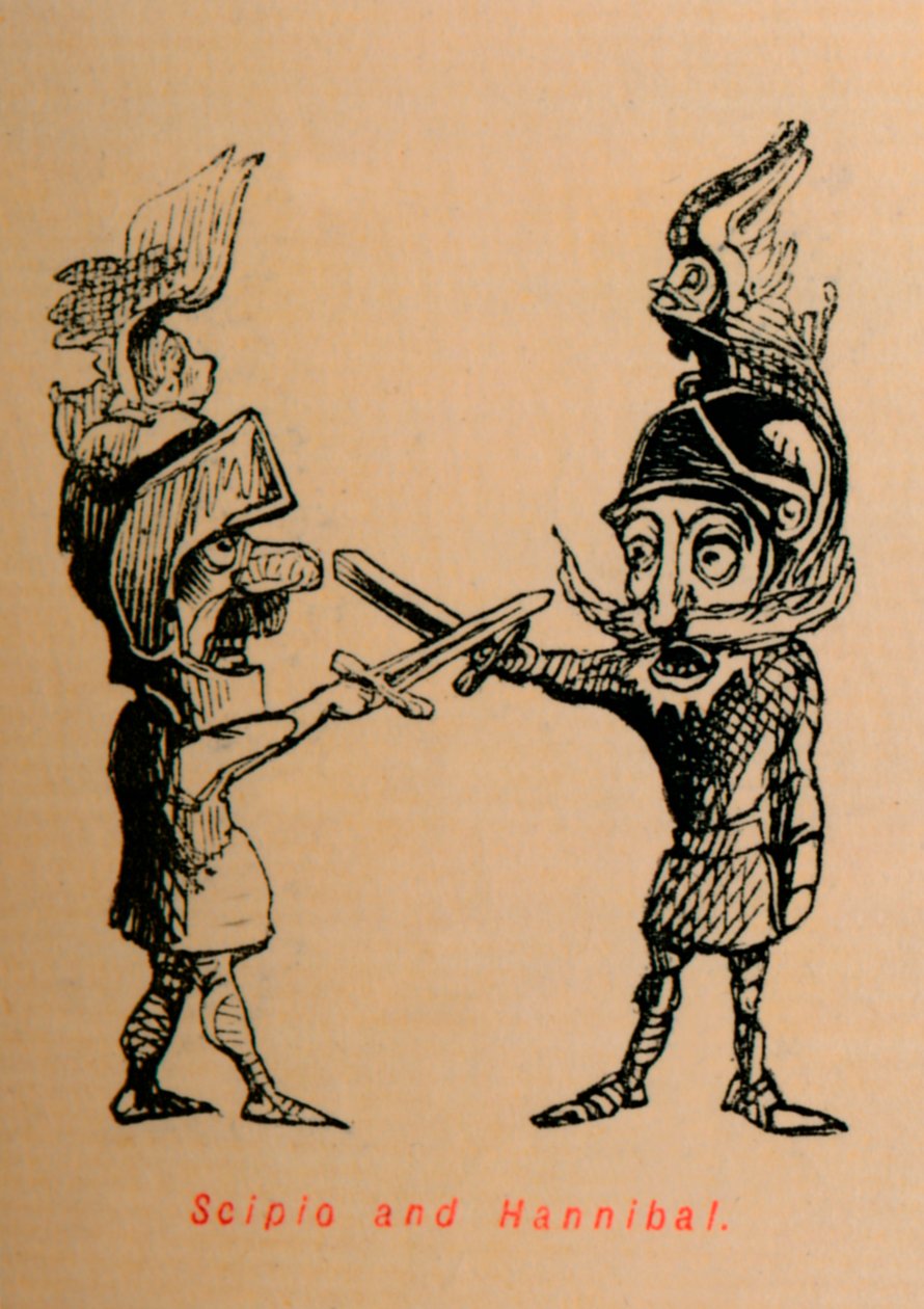 Scipio ja Hannibal, 1852 tekijältä John Leech
