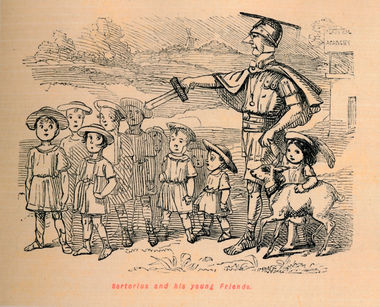 Sertorius ja hänen nuoret ystävänsä, 1852 tekijältä John Leech