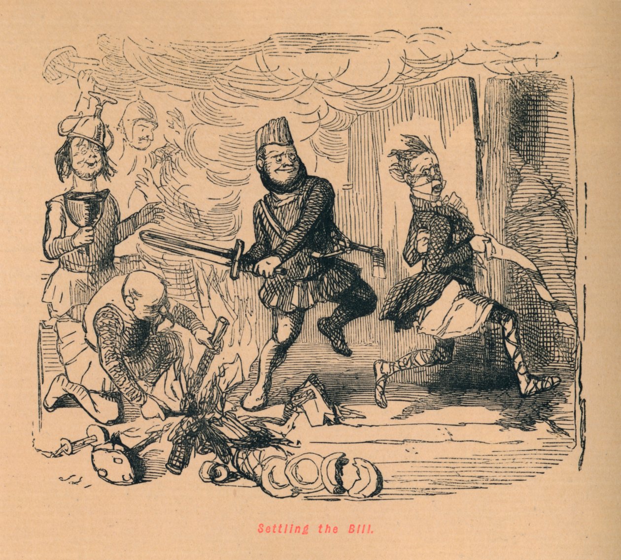 Settling the Bill, c1860, c1860 tekijältä John Leech
