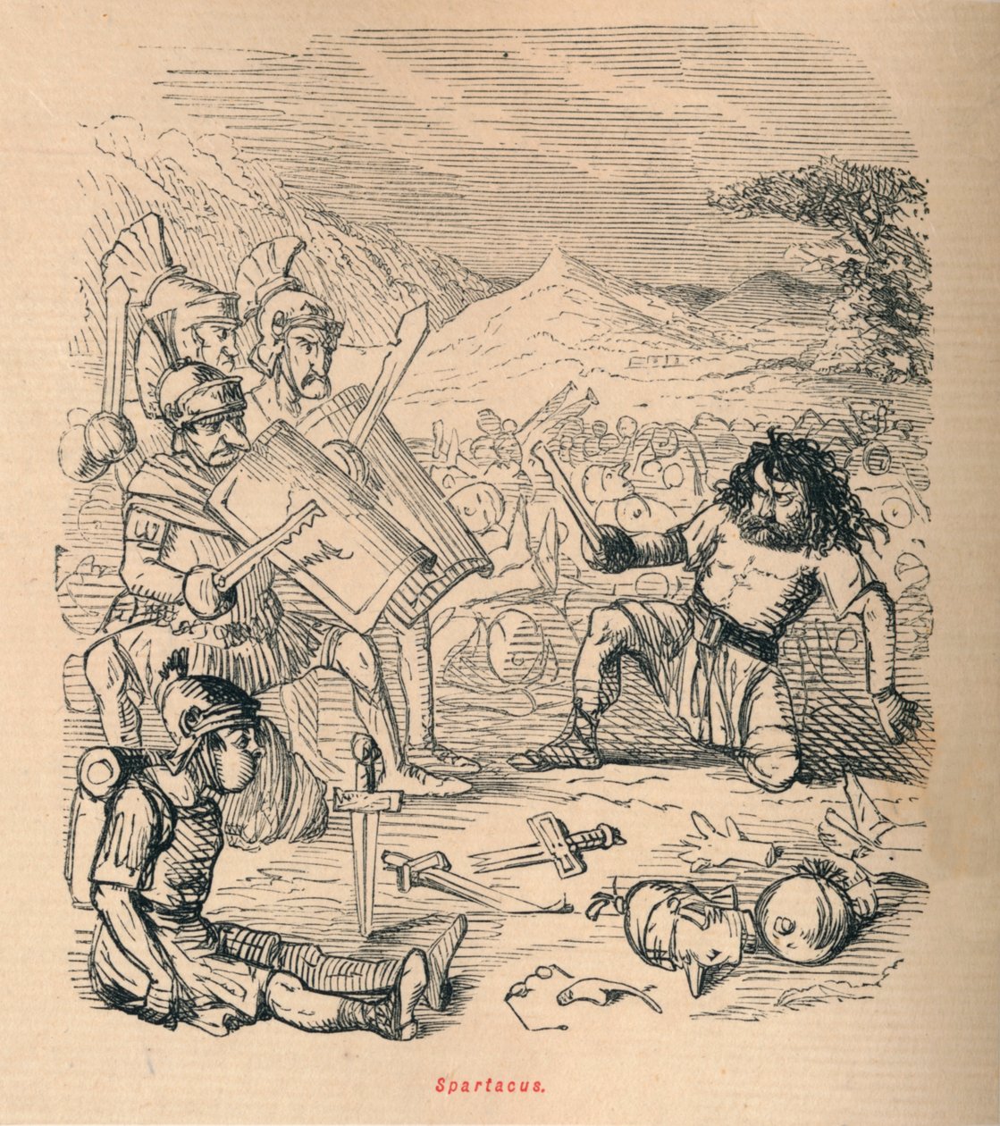 Spartacus, 1852 tekijältä John Leech