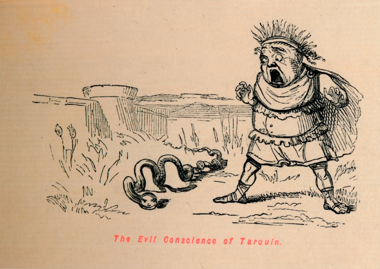 Tarquinin paha omatunto, 1852 tekijältä John Leech