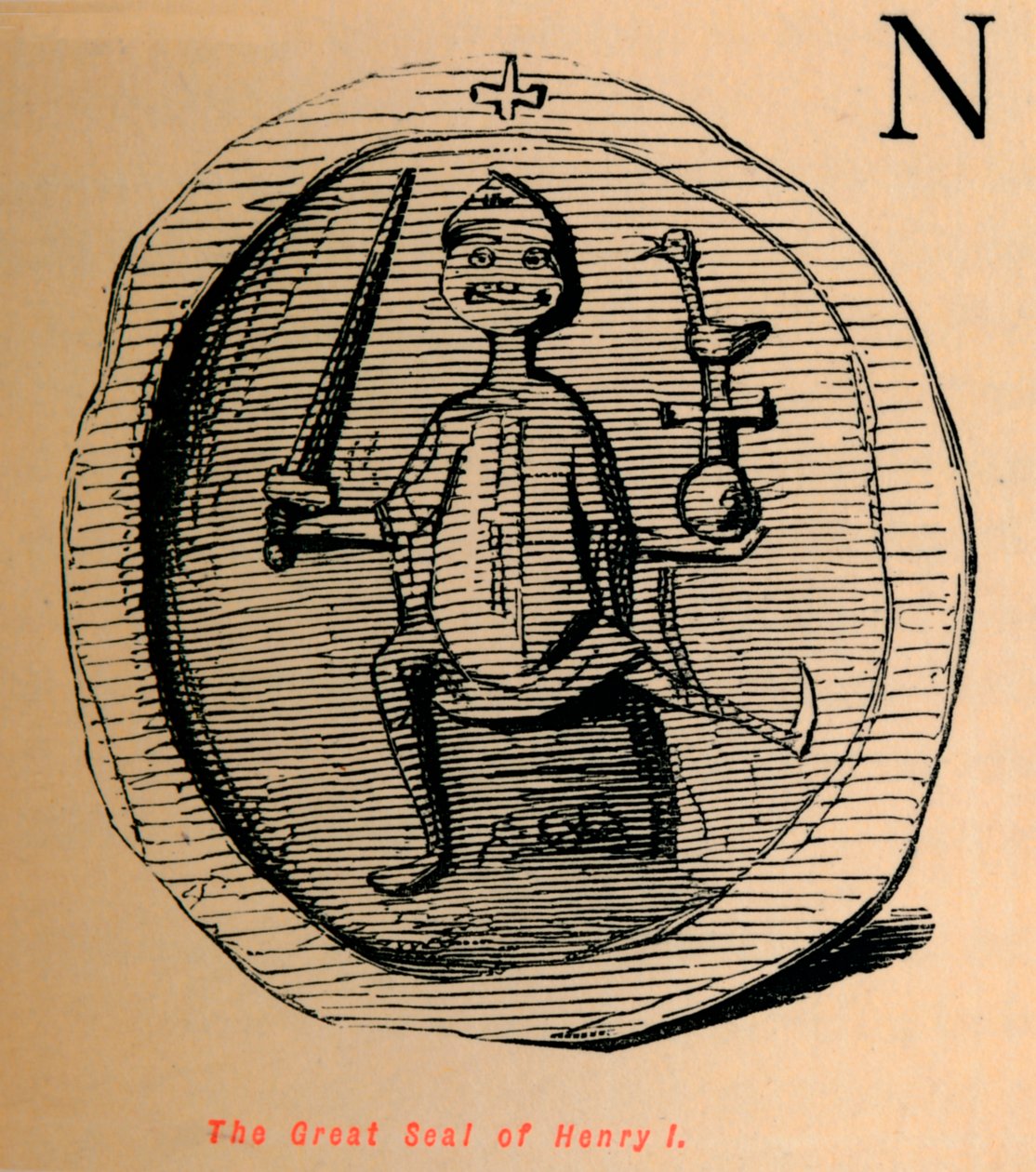 Henrik I:n suuri sinetti, c1860, c1860 tekijältä John Leech