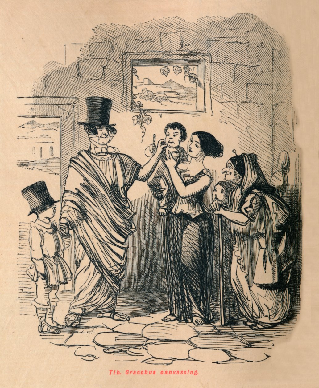 Tib Gracchus -tutkimus, 1852 tekijältä John Leech