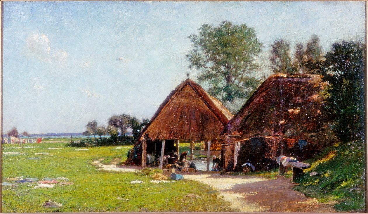 Pesupaikka, Normandia, n.1918 tekijältä John Leslie Thomson